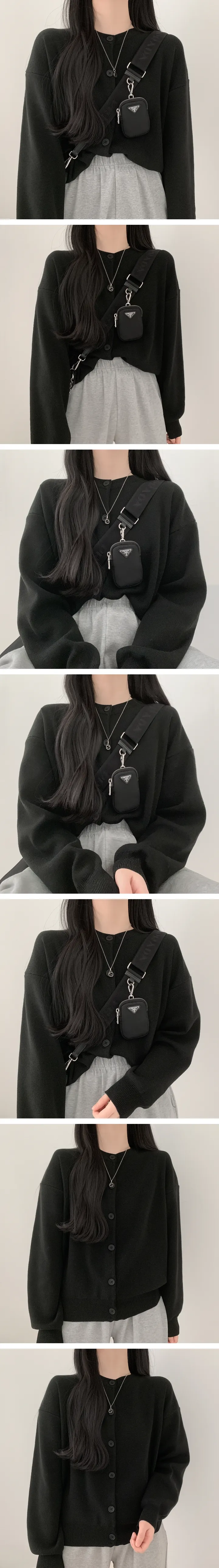 심쿵 단추 라운드가디건 [14color] 상세 이미지 4