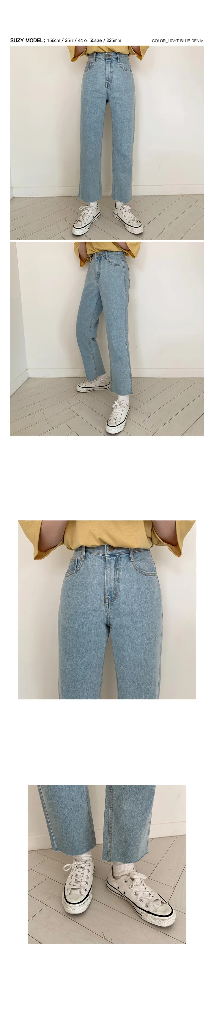 '당일발송'[landmade]인생핏키작녀썸머데님일자팬츠 (2color)'S-XL사이즈' 상세 이미지 68