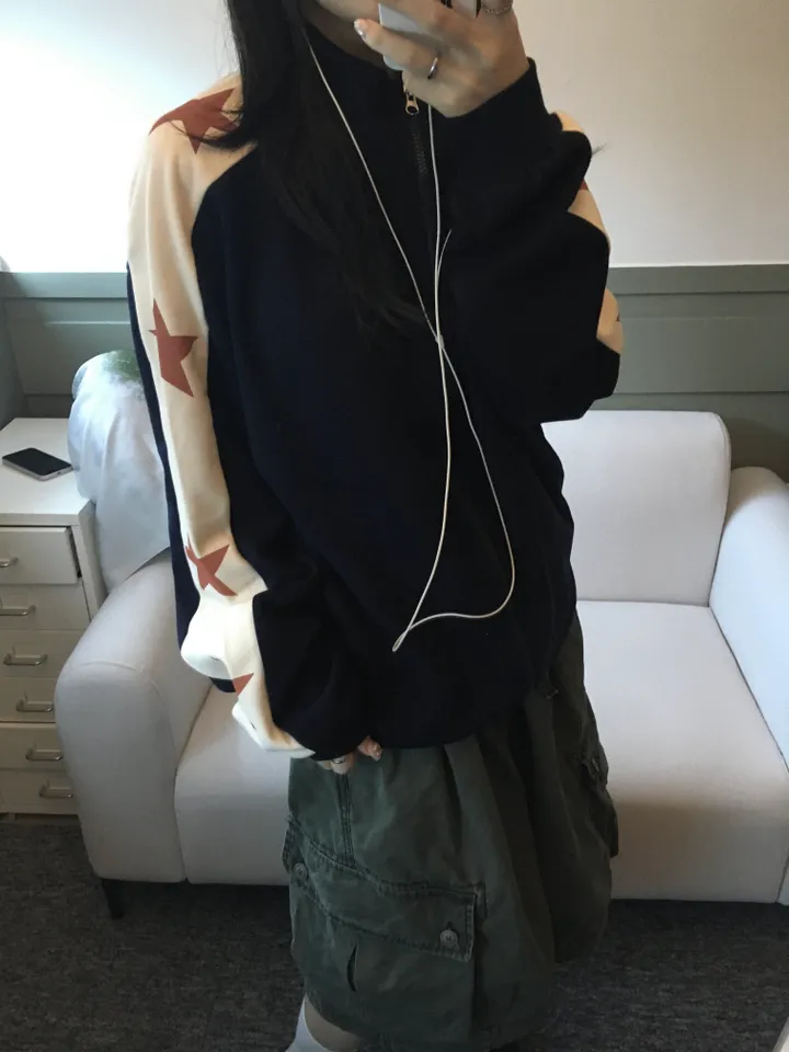 Hosi star printing Hood zip-up 호시 별 프린팅 후드집업 3color 상세 이미지 16