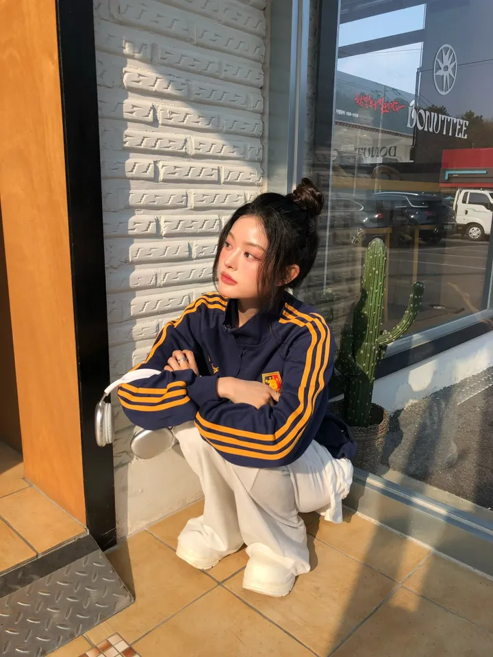 레브 트랙 유니폼 빈티지 져지 집업 상세 이미지 2