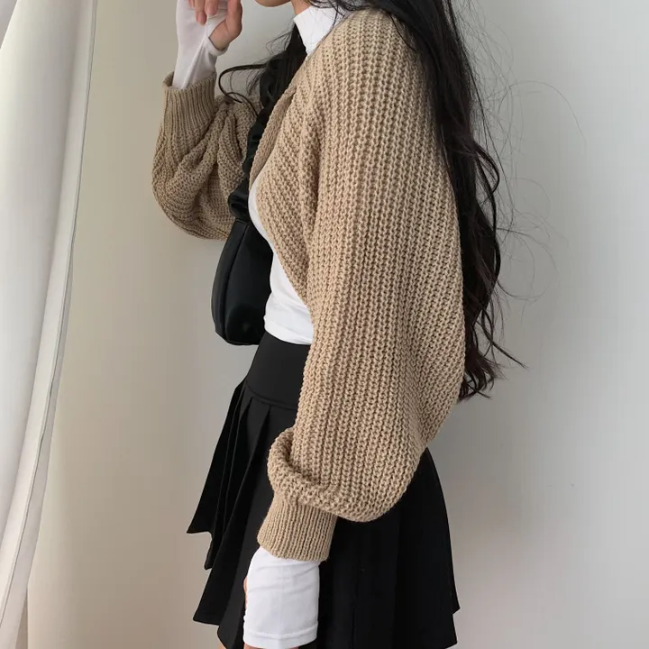 가을 두께감! 하찌 볼레로 크롭 니트가디건;5col 상세 이미지 25
