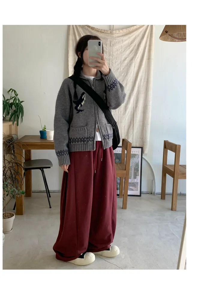 (숏,롱기장)후루 옆트임 와이드팬츠 상세 이미지 18
