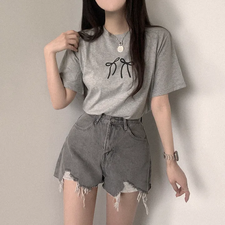 [데일리/꾸안꾸] 여름 필수템, 퓨어 워싱 데미지 데님 숏팬츠 상세 이미지 15