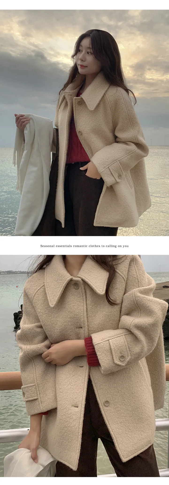 [자체제작/1만장돌파!/S-XL]버던 울 하프 코트 (출근룩/하객룩/데일리룩/겨울아우터/겨울코트) 상세 이미지 50