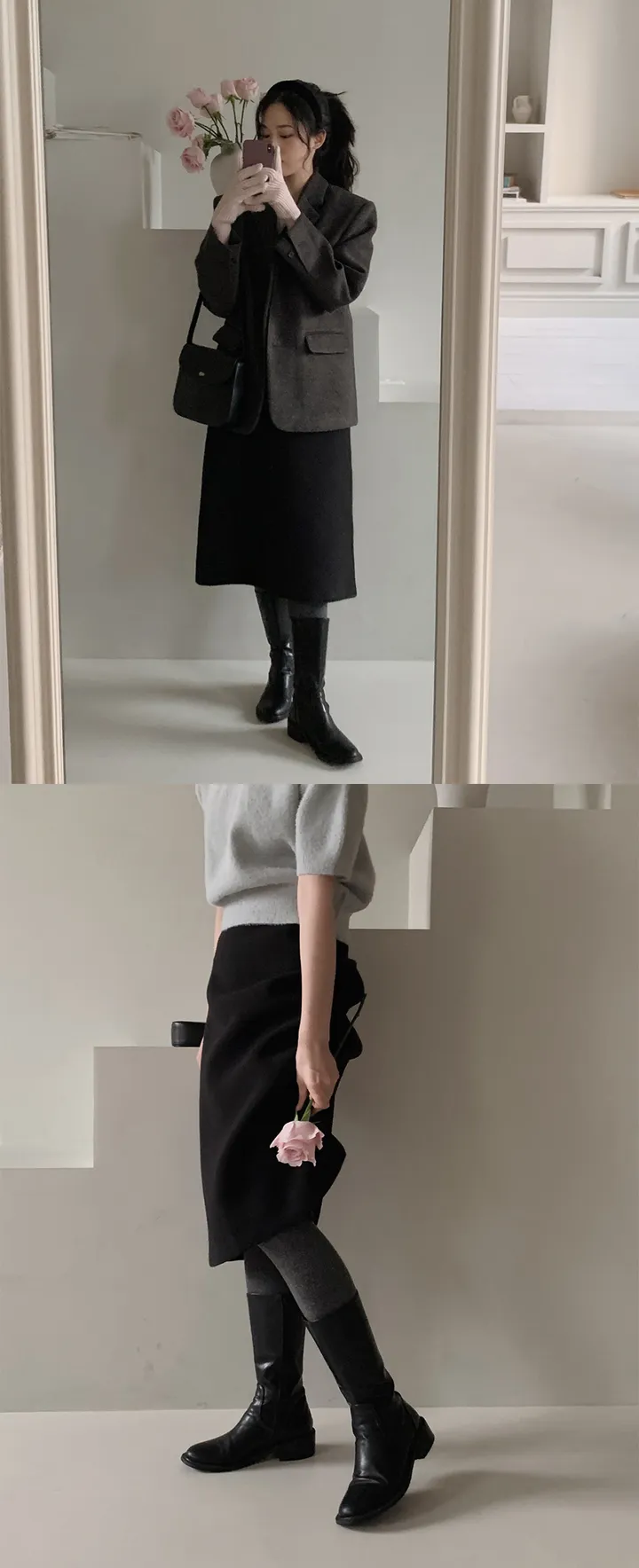 [🖤히트텍/데일리] 윈터즈 파스텔 히트레깅스 - 2 color (SLOWMADE/자체제작/레깅스/스판/무광/필수템) 상세 이미지 5