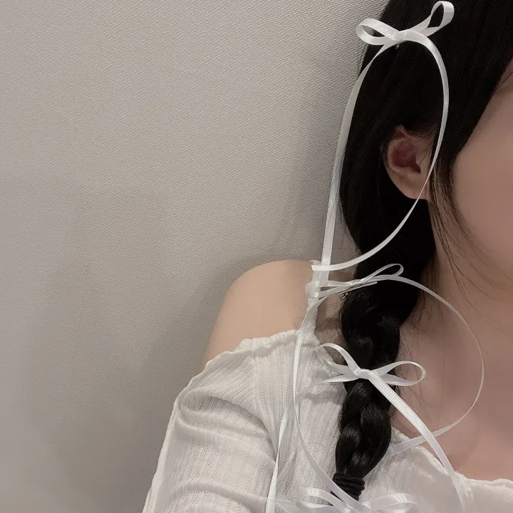 당일🎀/+색상추가/최저가 [자체제작/2,4,6p] 새틴 롱리본핀 7color / 헤어핀 머리핀 집게핀 리본 발레코어 공주 체육대회 워터밤 뉴진스 제니 우정 커플 포인트 z005 상세 이미지 32