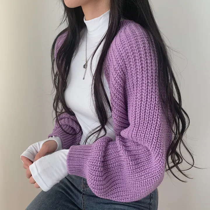 가을 두께감! 하찌 볼레로 크롭 니트가디건;5col 상세 이미지 7