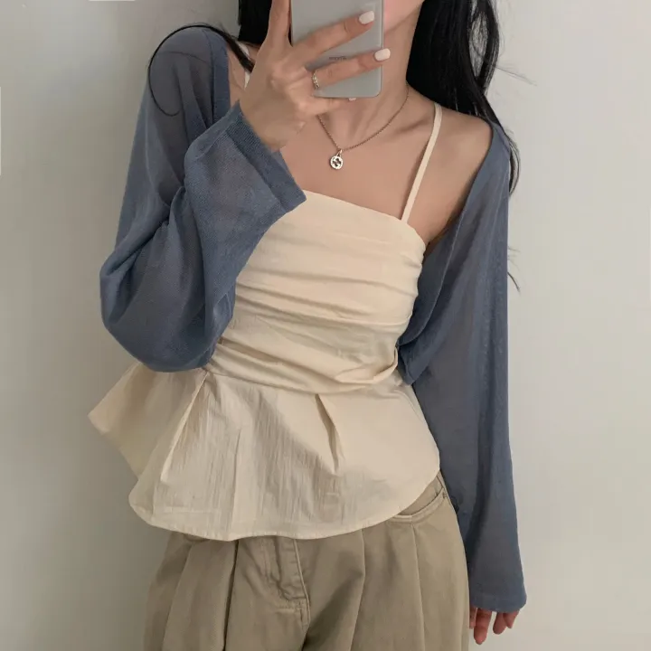 [고퀄버전🤍/가벼워요] 초여리핏, 데일리 긴팔 니트 볼레로가디건 - 5color 상세 이미지 10