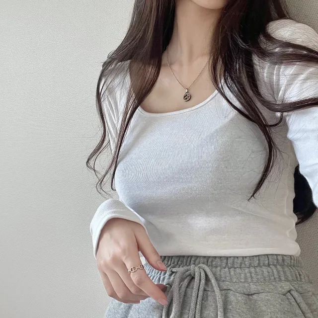 (4color/소장필수)기본 스퀘어넥 긴팔 -t 상세 이미지 41