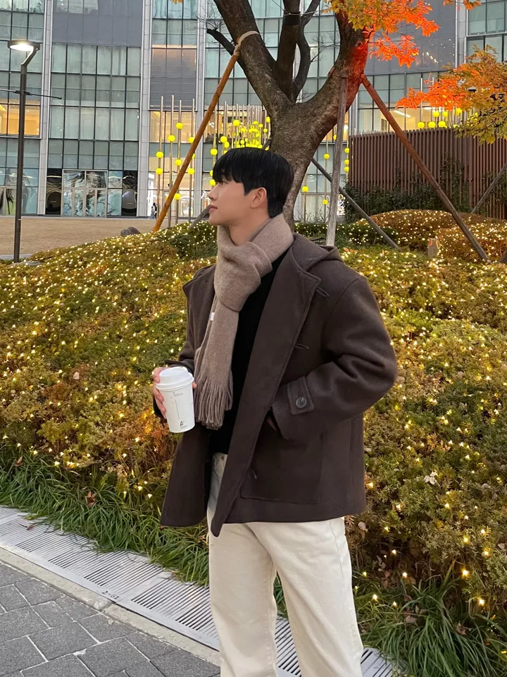 무드 울 후드 숏 코트 3 Color 상세 이미지 18