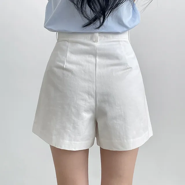 [Made/탄탄한퀄리티!] 메이비 코튼 핀턱반바지 숏팬츠 4color 상세 이미지 7