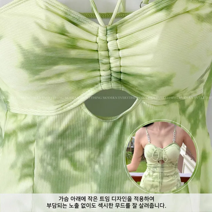 💚어디서샀어?/M-XL 나염 트임 원피스 비키니 모노키니 휴양지 호캉스 호텔 유교걸 빅사이즈 커버업 치마 스커트 수영복 상세 이미지 63