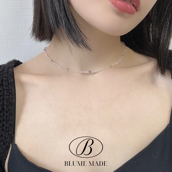 *3천개돌파🔥[made/3color]  플라워 비즈 목걸이 상세 이미지 17