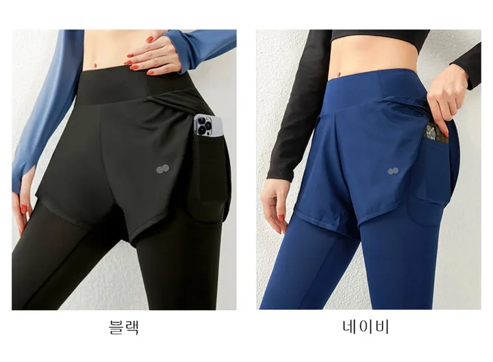 SABU 여성반바지레깅스 투인원 레깅스 반바지 쫄바지 레깅스위반바지 상세 이미지 3