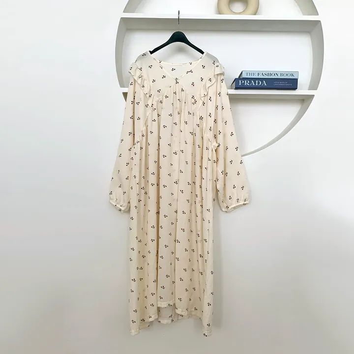 긴팔ver, 빅사이즈 프릴 보들 잠옷원피스 (12color❣) 상세 이미지 32