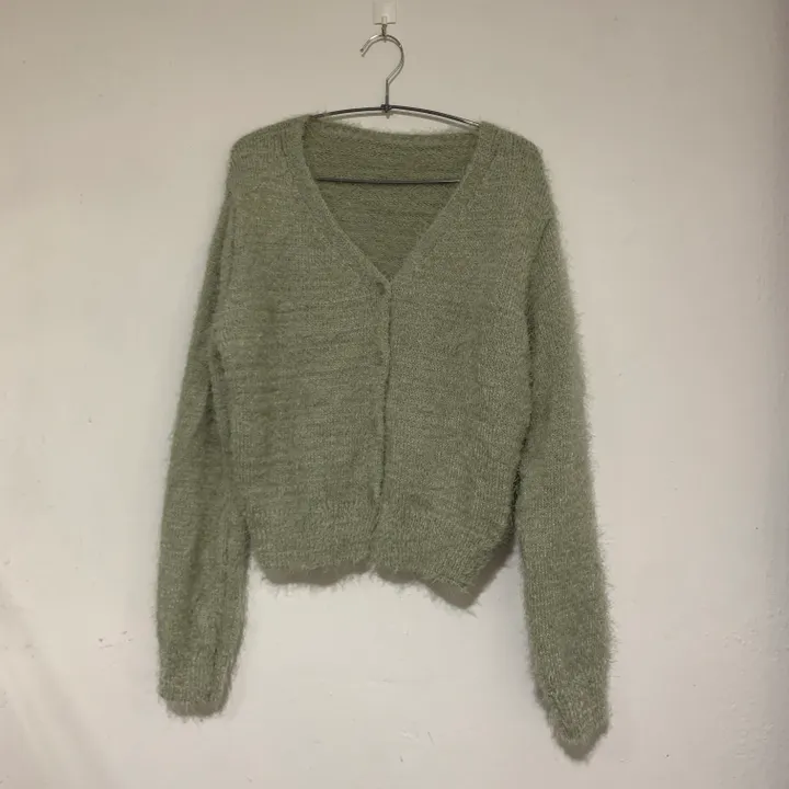 보슬보슬 귀여움 끝판왕 , 브이넥 솔잎 가디건 4COLOR 상세 이미지 15