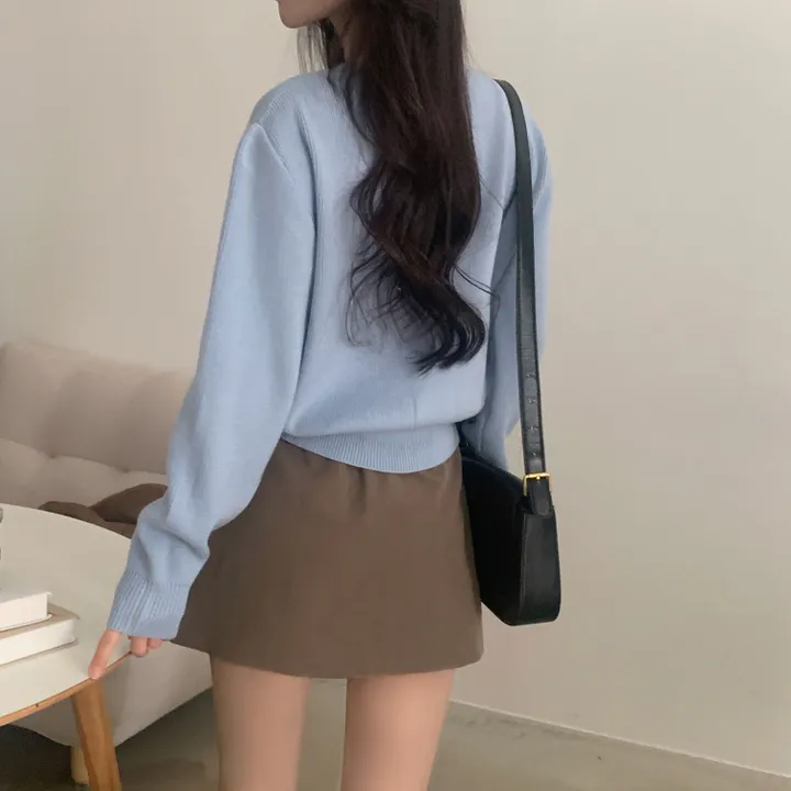 [봄🌸/부드러운!] 싱볼 라운드 펜던트 니트여리핏 가디건 - 6color 상세 이미지 17