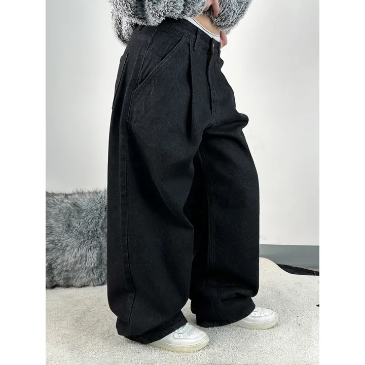 [UNISEX]시티드 데님 루즈 박시 후드 집업 점퍼 자켓(2color/5-7일 여유주문) 상세 이미지 29