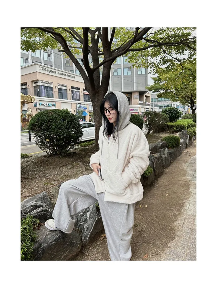 [당일배송][양털/뽀글이]후드 플리스 투웨이 겨울 따뜻한 데일리 점퍼 3color 묶음할인중 상세 이미지 14