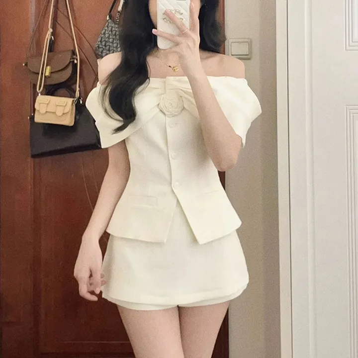 원가이하 여름하객룩 트위드 코디셋업 초특가 할인 마지막장 가져가세요!! 트위드조끼 팬츠세트 오프숄더 코디아이템 상세 이미지 13