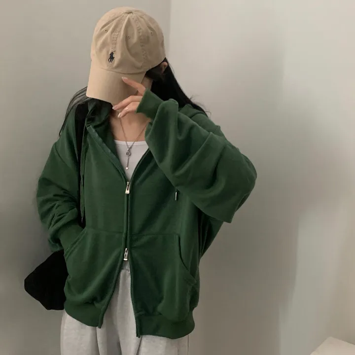 [사계절인기템/7컬러*.*] 심플무지 투웨이 오버핏 후드집업,점퍼 - 12color 상세 이미지 16