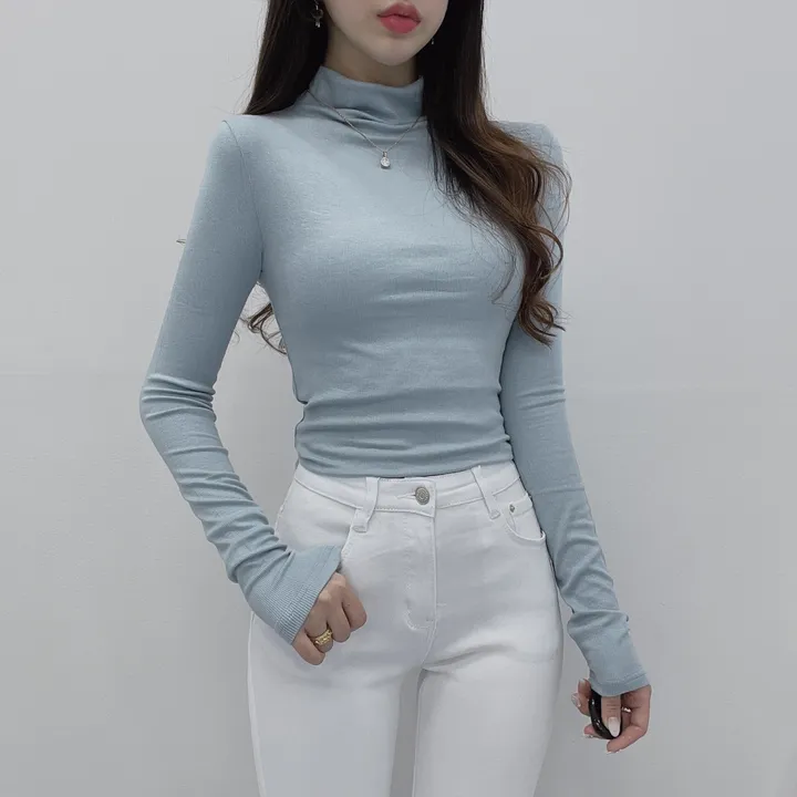 *여신미폭발*[고급글램핏/모델강추!]청담 며느리 반목 폴라 긴팔 티셔츠 상세 이미지 27
