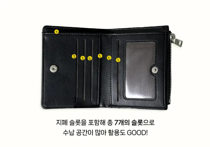빠른출고✨ 여성스러운 셔링 가죽 반지갑 학생 여성 카드 동전 지갑 상세 이미지 24