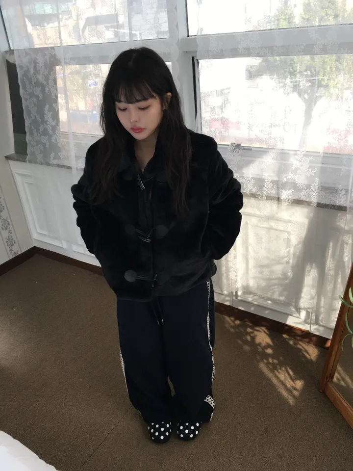 (2 color) 퍼 떡볶이 누빔 숏 코트자켓 상세 이미지 11