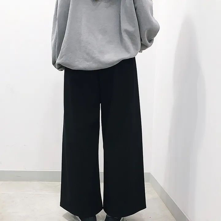 (55~99) 빅사이즈 오버핏 밴딩 와이드 팬츠 상세 이미지 7