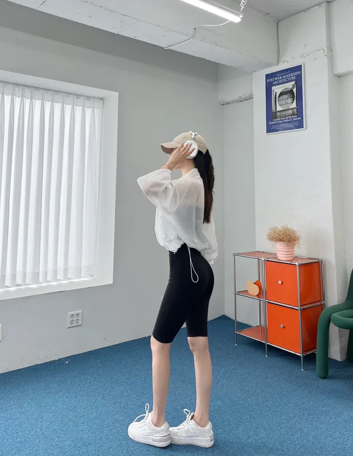 5부 스판 바이커 팬츠 상세 이미지 8