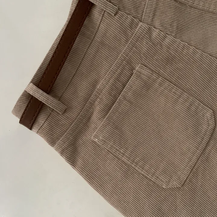 [벨트SET/말라핏!] 스윗 골덴 코듀로이 반바지 숏팬츠 - 3color 상세 이미지 42