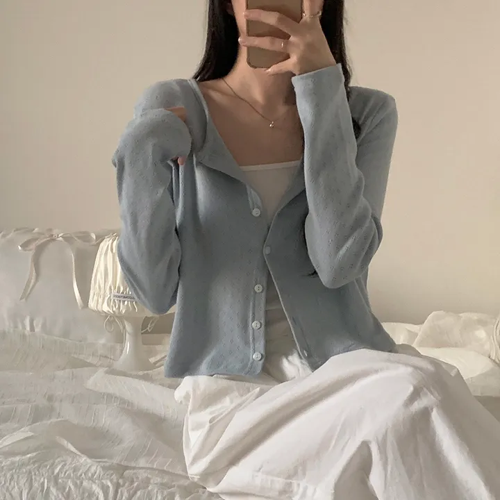 로로 펀칭 가디건 (8color) 상세 이미지 86