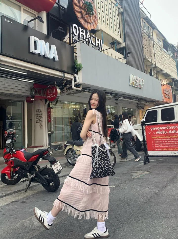 [당일발송] 리본 플라워 레이스 에코백 숄더백 러블리 빈티지 보부상 여름 백 가방 상세 이미지 13