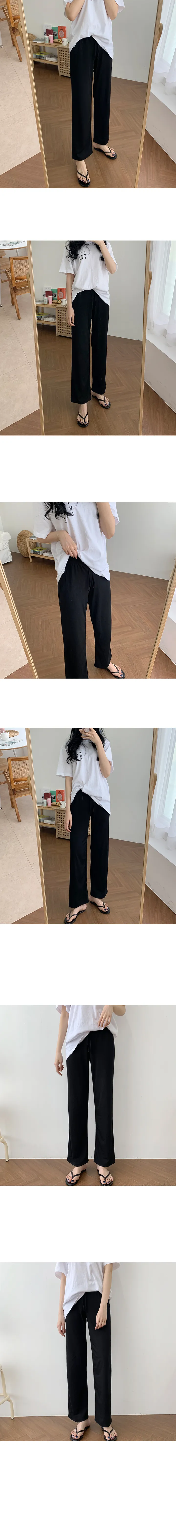 *당일출고 [2개묶음할인] 촤르르 밴딩 찰랑 롱팬츠 5color 상세 이미지 5