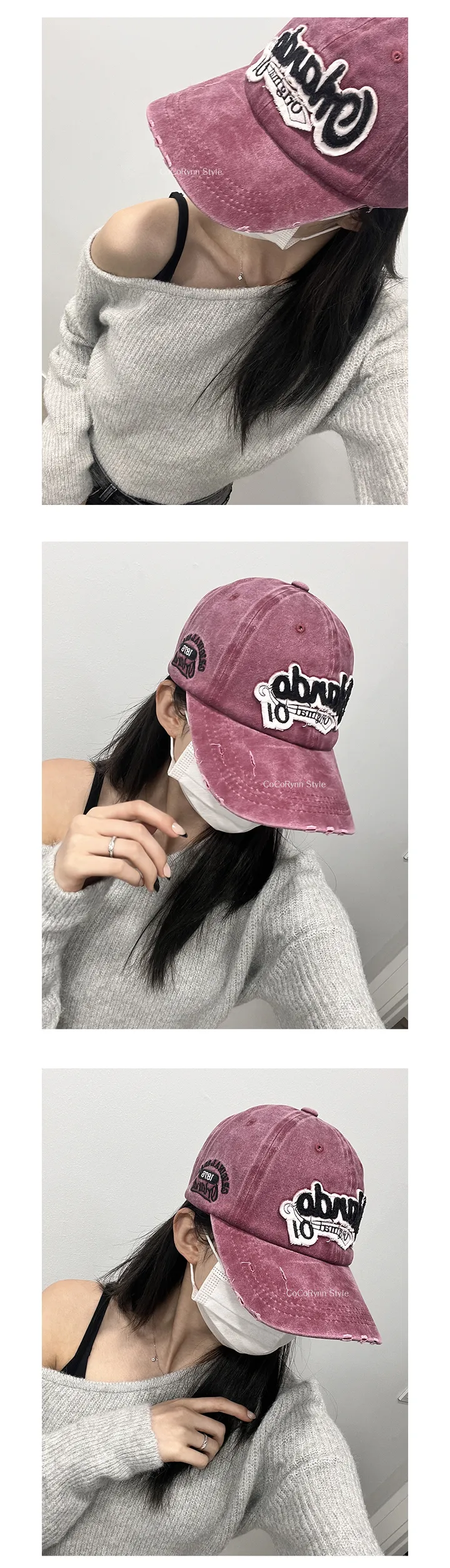 **당일출고** 올란도 빈티지 야구모자(5colors) 남녀공용 자수 모자 상세 이미지 10