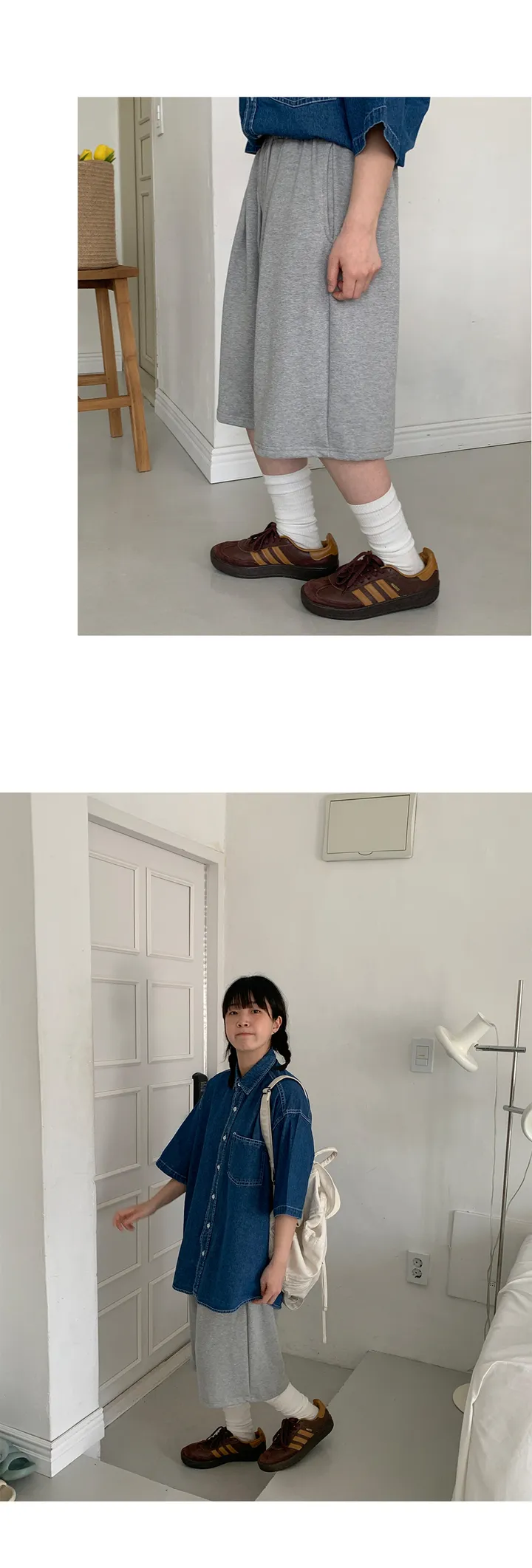 [BAONHAUS] 히론 핀턱 밴딩 버뮤다 트레이닝 팬츠 (2color) 상세 이미지 5