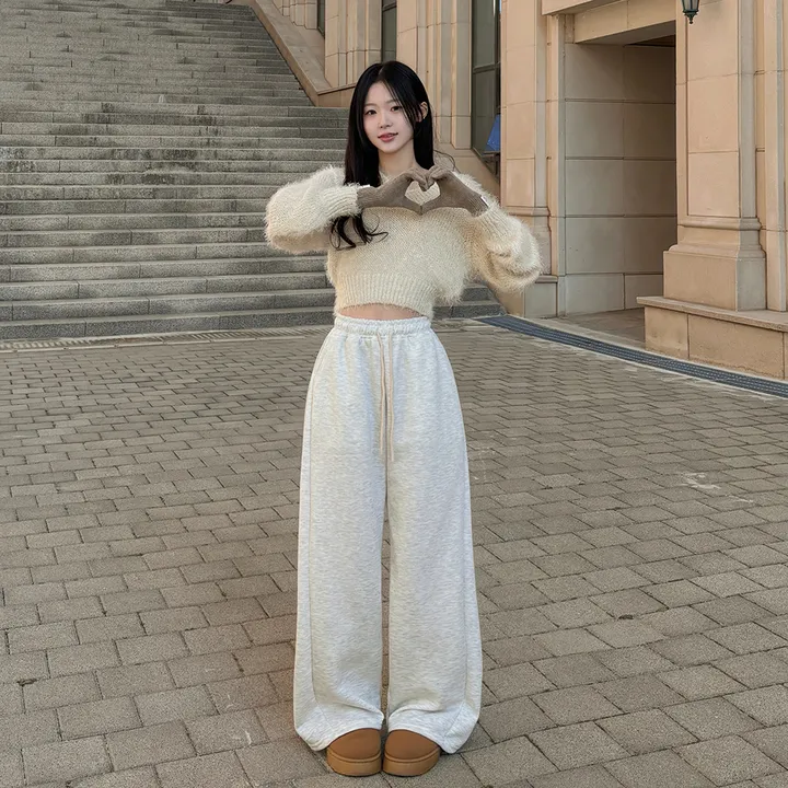[반바지버전출시!/기장선택] 카르디 와이드핏 사이드 핀턱 절개 트레이닝 롱 팬츠 5colors 상세 이미지 4