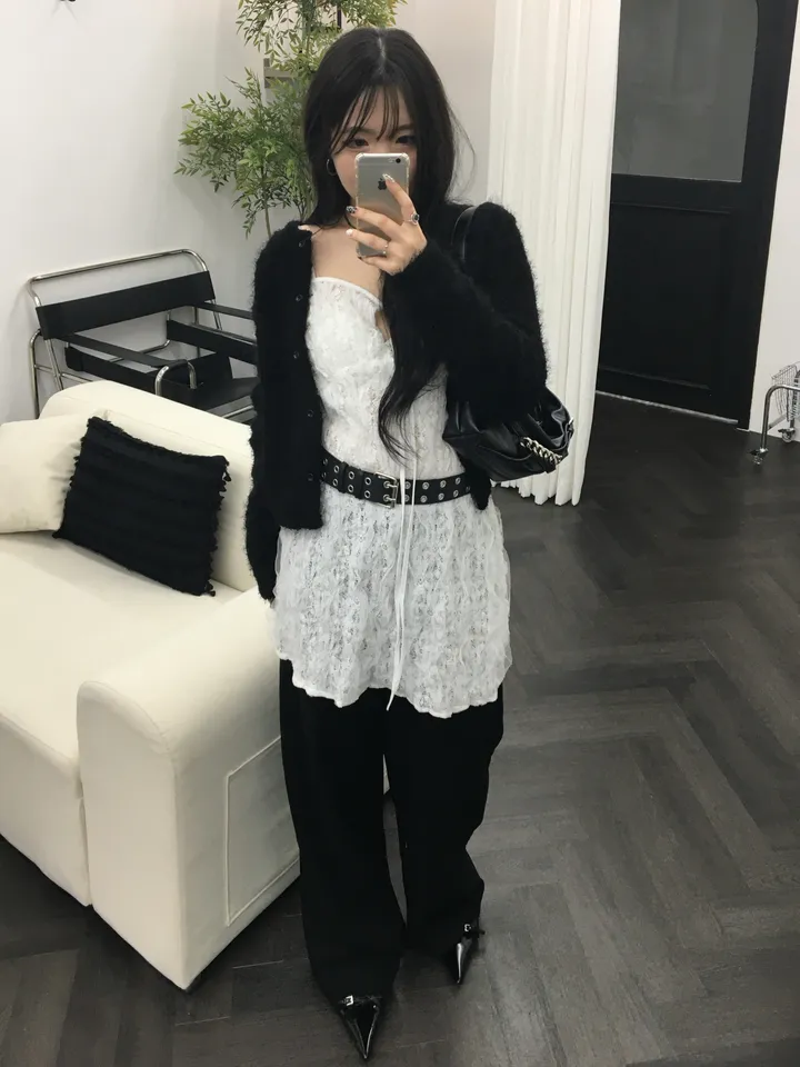 [최저가 할인중%🌼]스노우 퍼 가디건 3color 상세 이미지 42