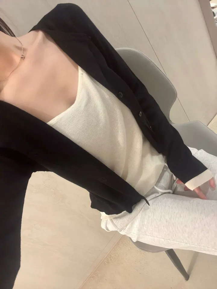 [일체형] 4color 레이어드 니트 가디건 *레이어드 가디건, 골지 가디건, 간절기, 배색가디건 상세 이미지 28