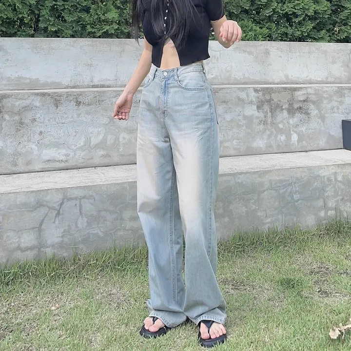 [당일출고] #누적10만장 썸머ver [MADE] 블림진 오버핏 딥 브러쉬 롱 와이드 데님 팬츠 (기장선택) 상세 이미지 226