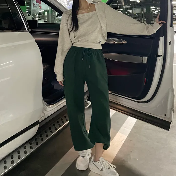 [8color/MADE] 하이퀄리티 웨하스 탄탄 와이드 조거팬츠 봄트레이닝 상세 이미지 143