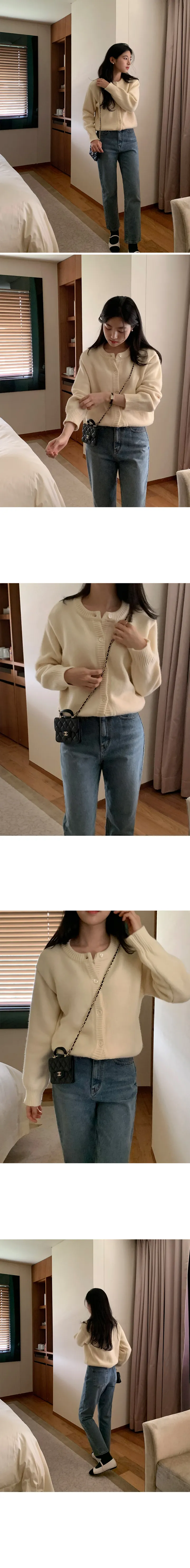 넬슨 도톰 라운드 니트 가디건 상세 이미지 9