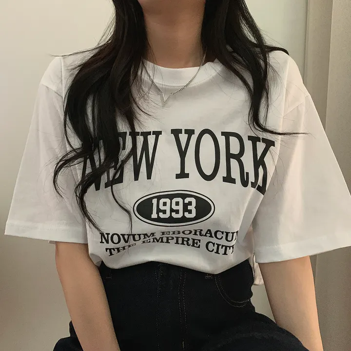 [국내제작!/M,L사이즈🤍] 원하는 사이즈, 뉴욕 루즈핏 반팔T 상세 이미지 38