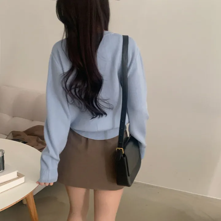 [봄🌸/부드러운!] 싱볼 라운드 펜던트 니트여리핏 가디건 - 6color 상세 이미지 10