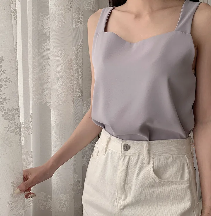 [44-120] [4만1천장 돌파♥] 데이픈 블라우스 나시(기본/크롭) 상세 이미지 153