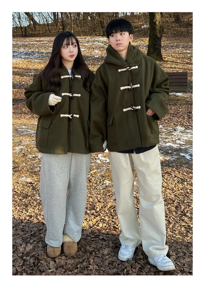[최저가/숏&롱] 떡볶이 후드 겨울 가을 코트 고퀄리티 남녀공용 아우터 자켓 오버핏 빅사이즈 커플룩 시밀러룩 상세 이미지 44