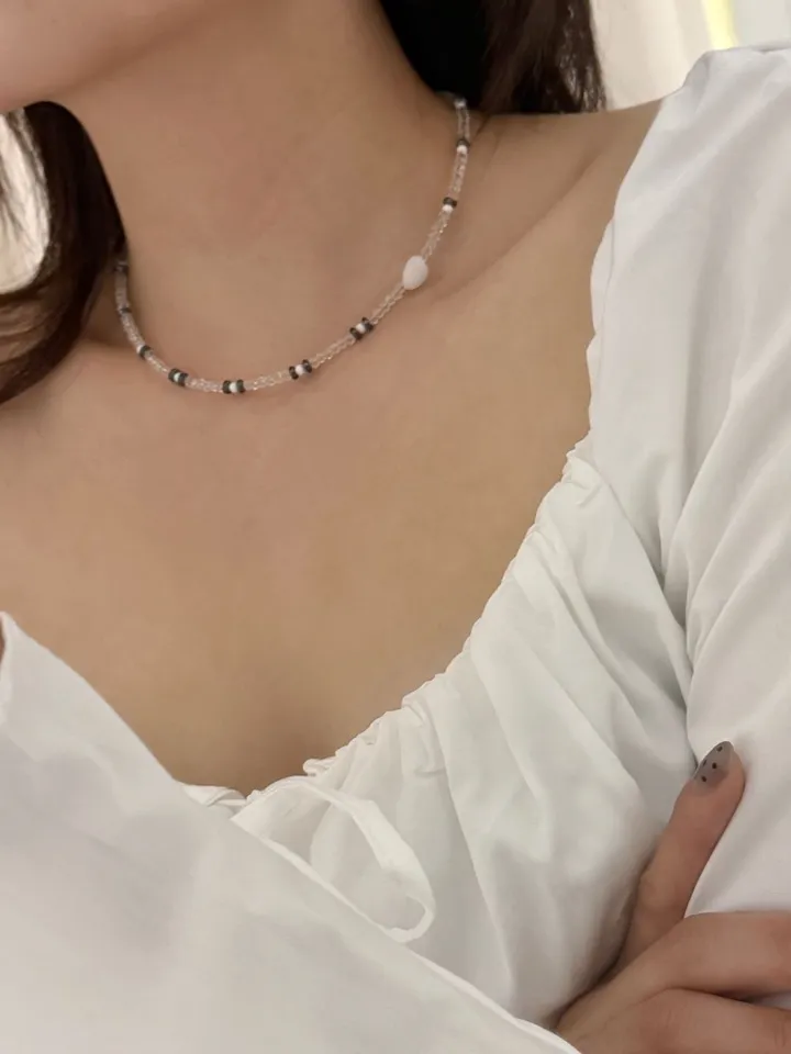 [세트할인] 프레이 백옥 원석 목걸이 (1color) 상세 이미지 18