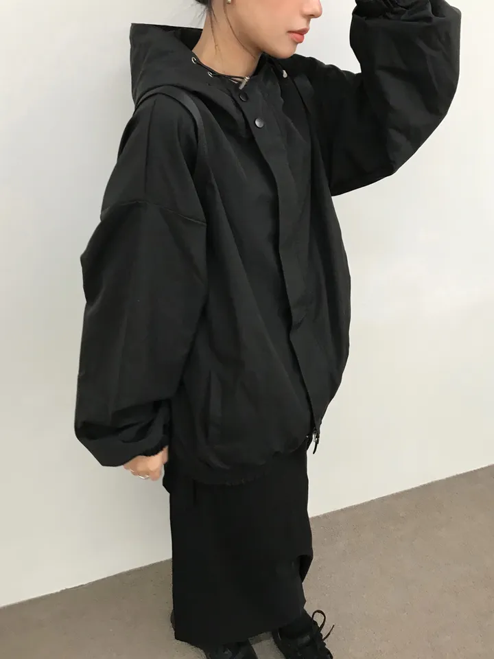 [인기🩶/간절기 아우터] 몬코 나일론 투웨이 바람막이 후드 윈드브레이커 자켓 (2color) 상세 이미지 22