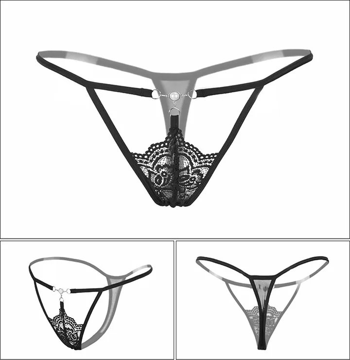 롱레그라인 진주 포인트 레이스 여성 티팬티 상세 이미지 6