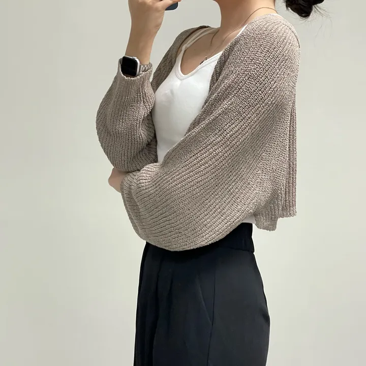 [여리핏/지금부터 쭉~] 엘르 볼레로 가디건 크롭가디건 여름가디건 상세 이미지 35